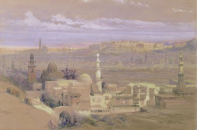 Cairo from the Gate of Citizenib, looking towards the Desert of Suez by David Roberts
